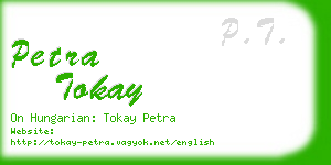 petra tokay business card